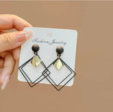 Premium Doulbe Rhombus Earrings- Anti Tarnish & Waterproof